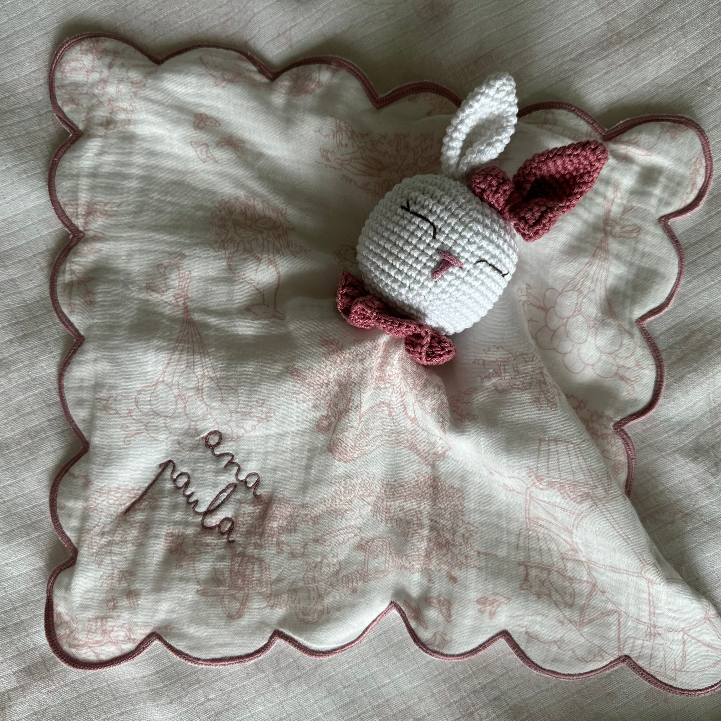 Animalito de apego muselina