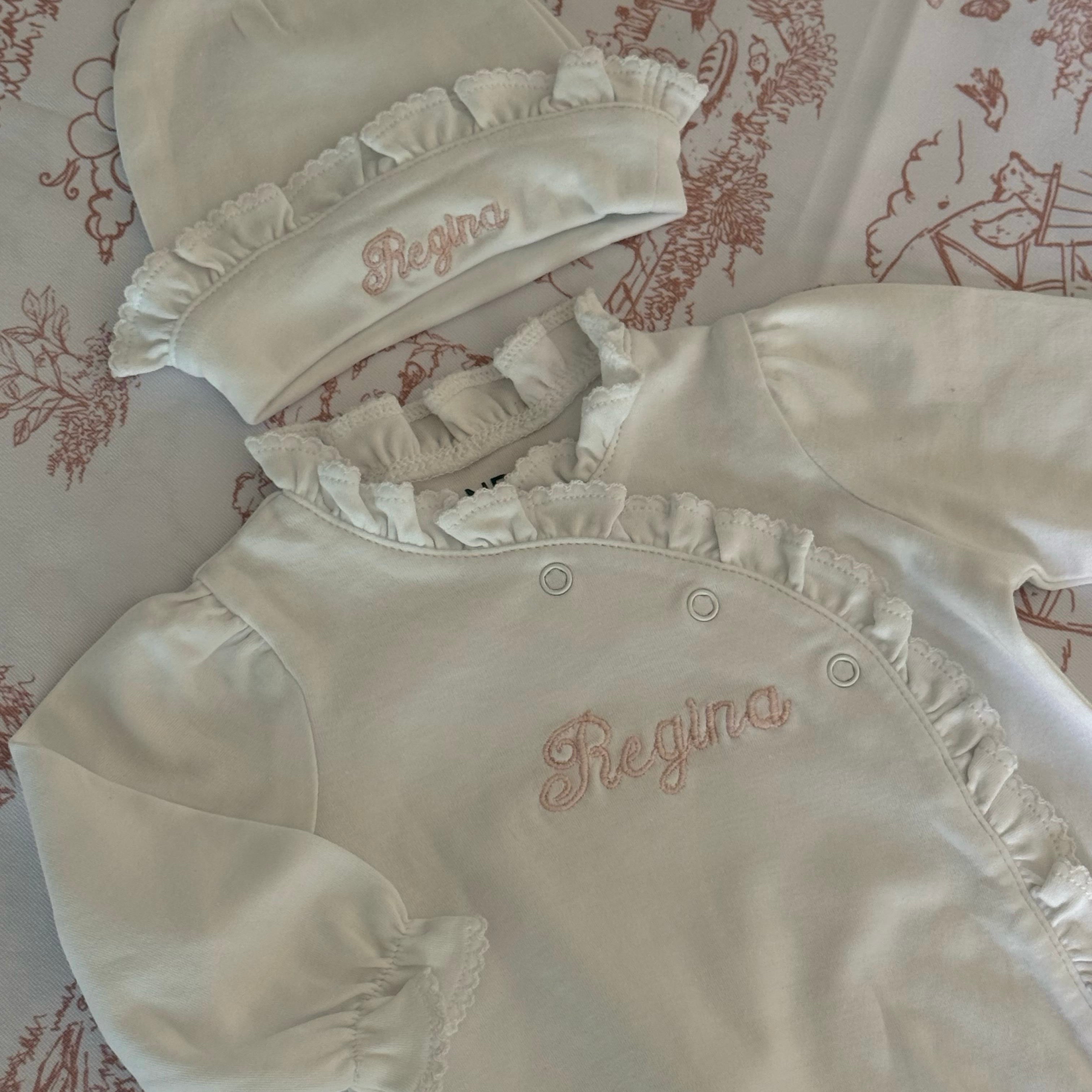 Pijama ruffles algodón PIMA